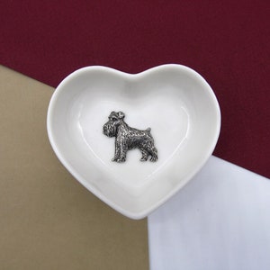 Regalo de Schnauzer - Plato para baratijas de Schnauzer - Plato para joyas de Schnauzer - Plato para anillos de Schnauzer - Regalo para ella - Regalo para mamá de Schnauzer -