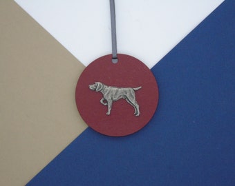 Deutscher Zeiger Holzscheibe Dekoration - Zeiger Weihnachtsbaum Dekoration - Hund hängende Ornament - Hund Mama Geschenk