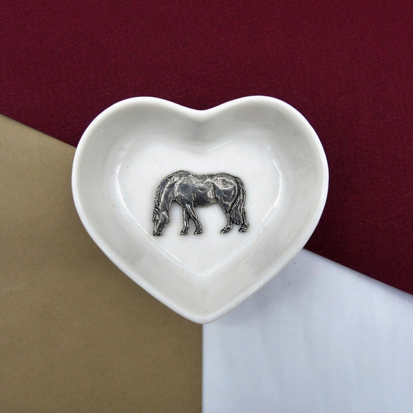 Horse Gift -  Horse Trinket Dish - Horse Jewellery Dish - Ring Dish - Gift for Her - Horse Lover Gift - Horse Riding Birthday Gift