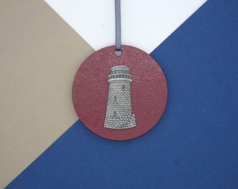 Lighthouse Christmas Decoration - Lighthouse Christmas Tree Ornament - Handmade Christmas - Hope Gift - Security Gift - Friendship gift