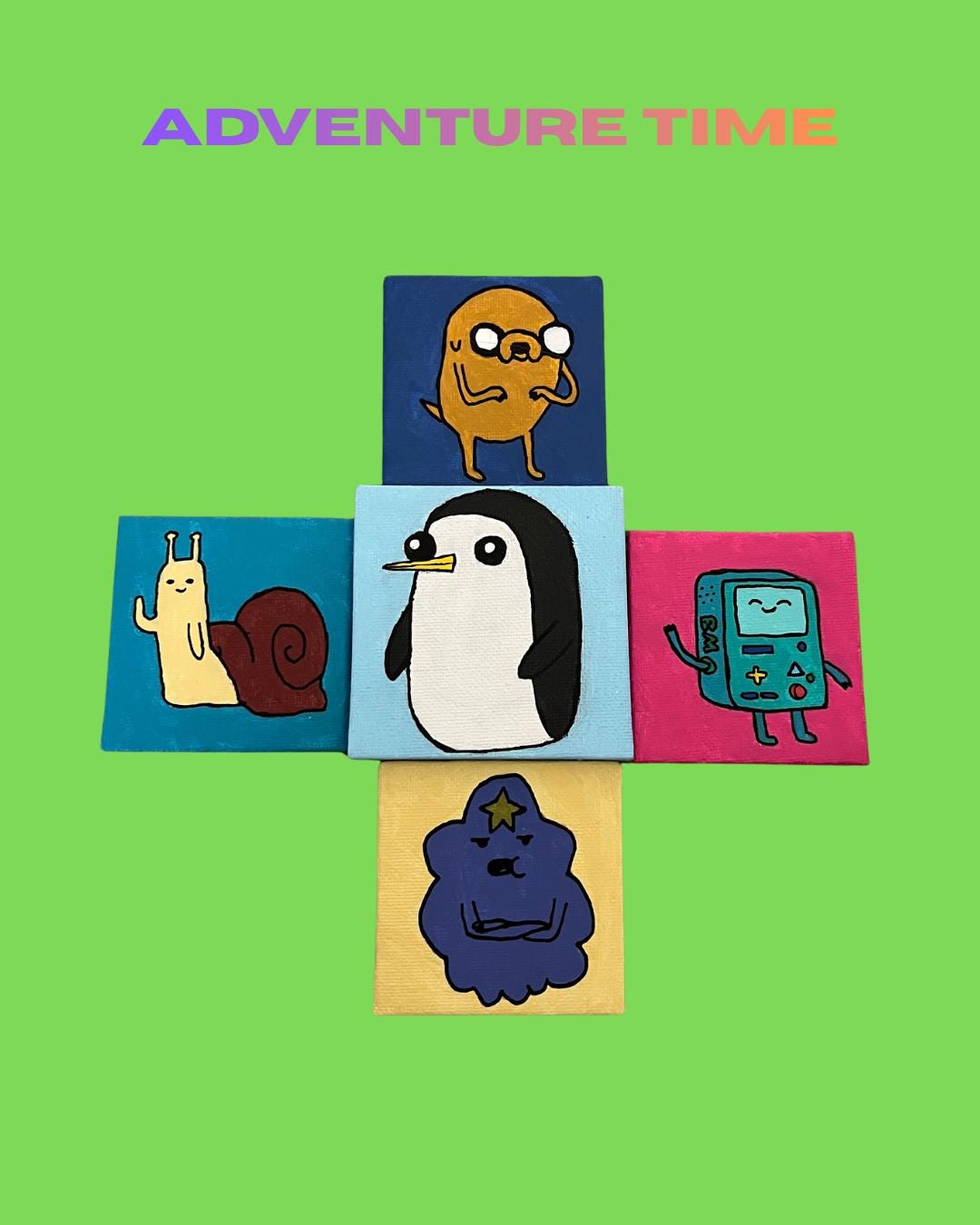 Adventure Time Character Paintings - Etsy