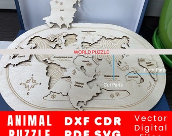 Laser Cut Map Puzzle Etsy Laser Cut Map Puzzle Etsy