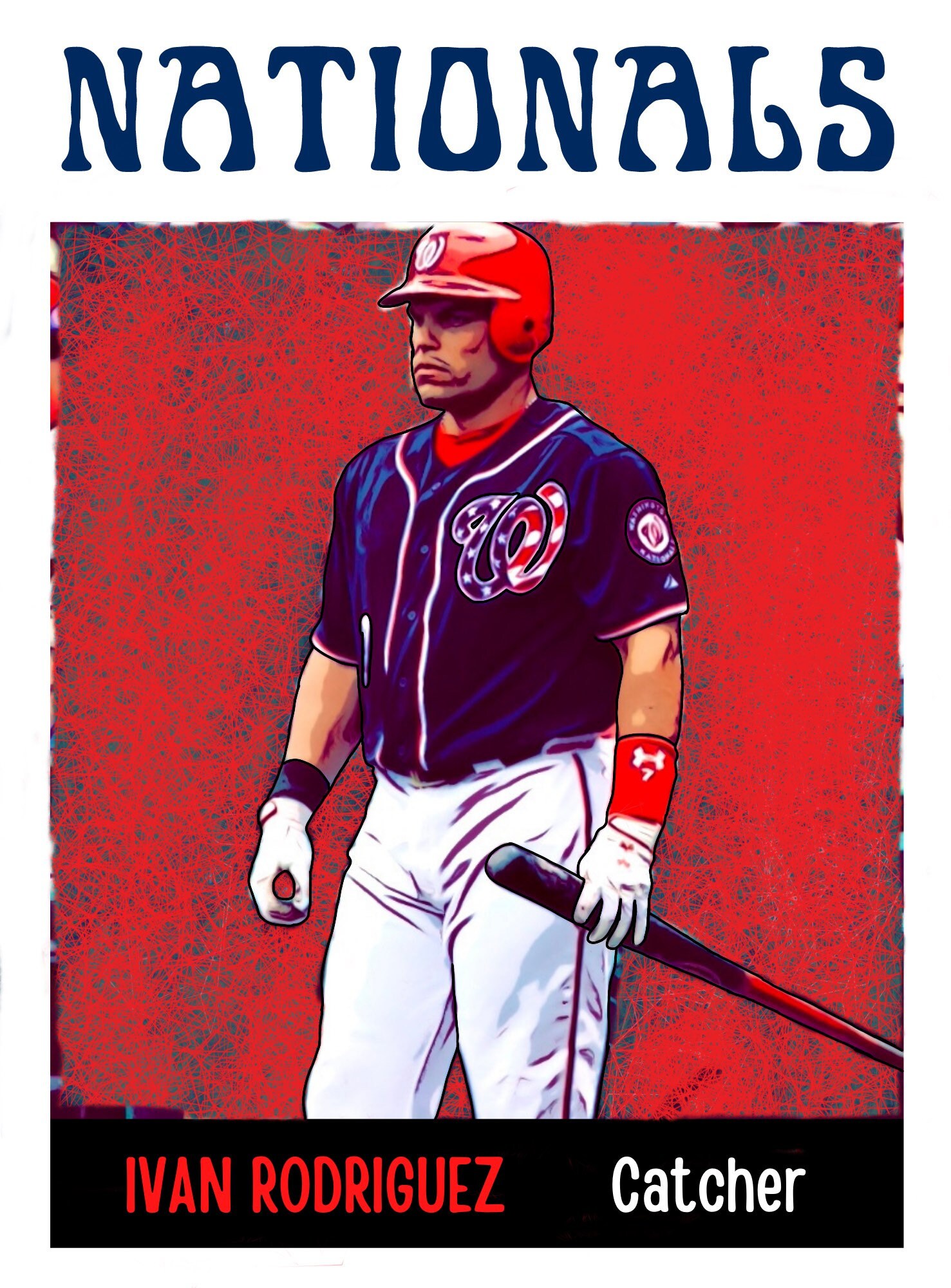 Ivan Rodriguez Double Take Art Card - Etsy