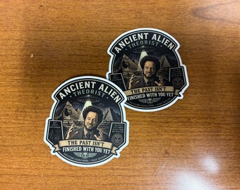 Ancient Alien Theorist Sticker