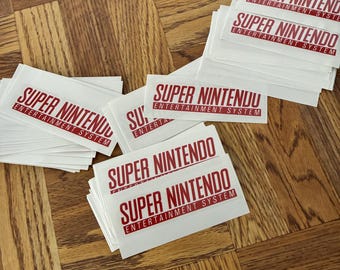 Pegatina del logotipo de Super Nintendo