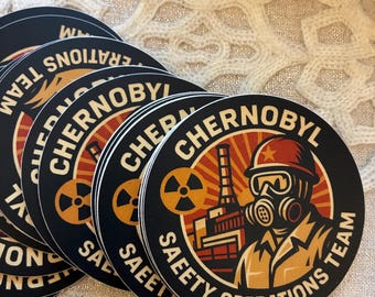 Pegatina del equipo de operaciones de seguridad de Chernóbil