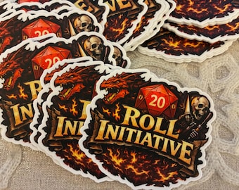 Roll Initiative - Dungeons & Dragons Sticker