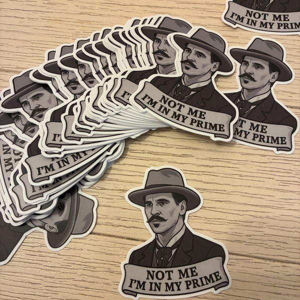 No soy yo, estoy en mi mejor momento Doc Holliday Sticker