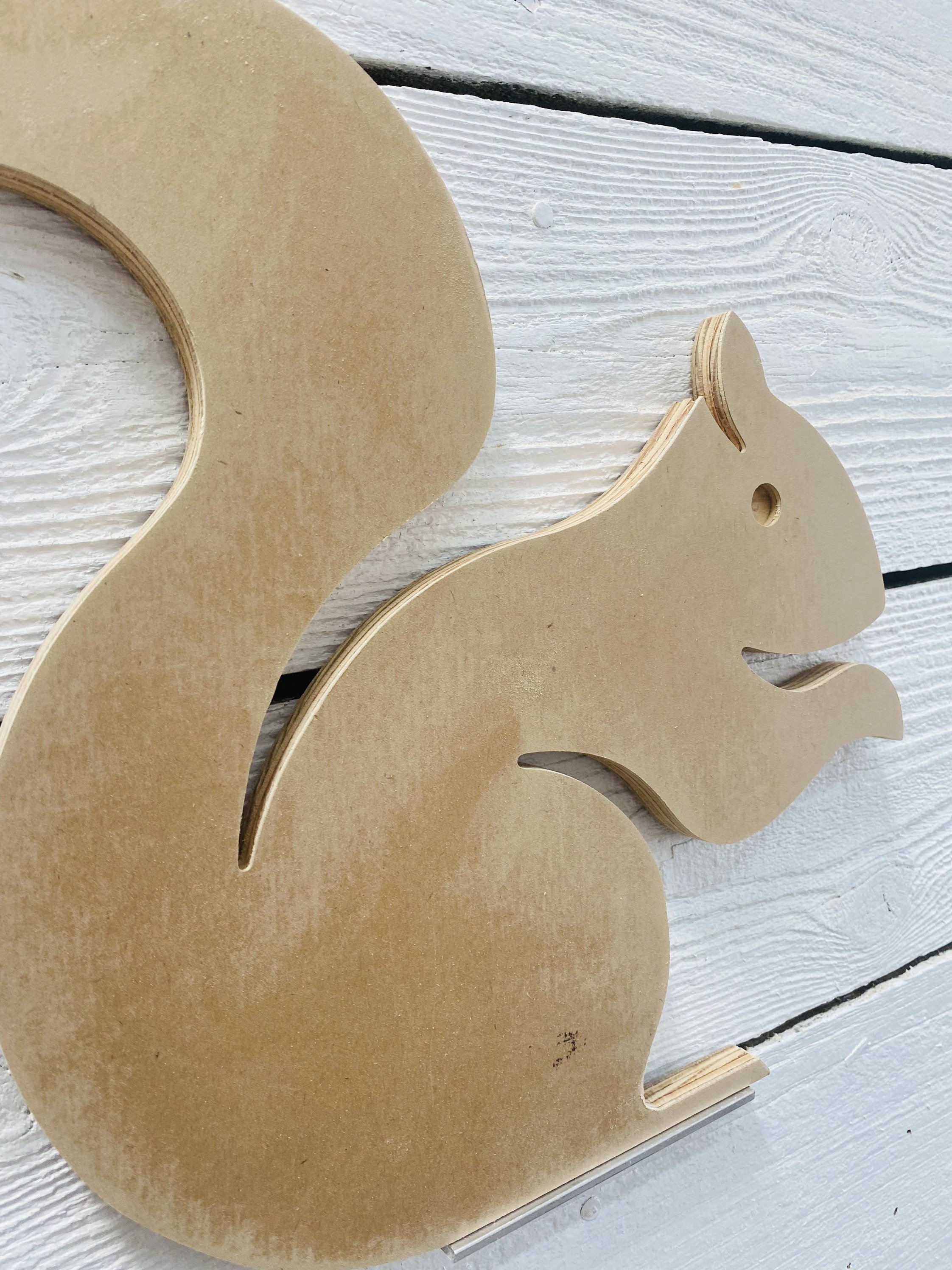 UNPAINTED Squirrel Wood DIY Yard Art Sign Etsy.de