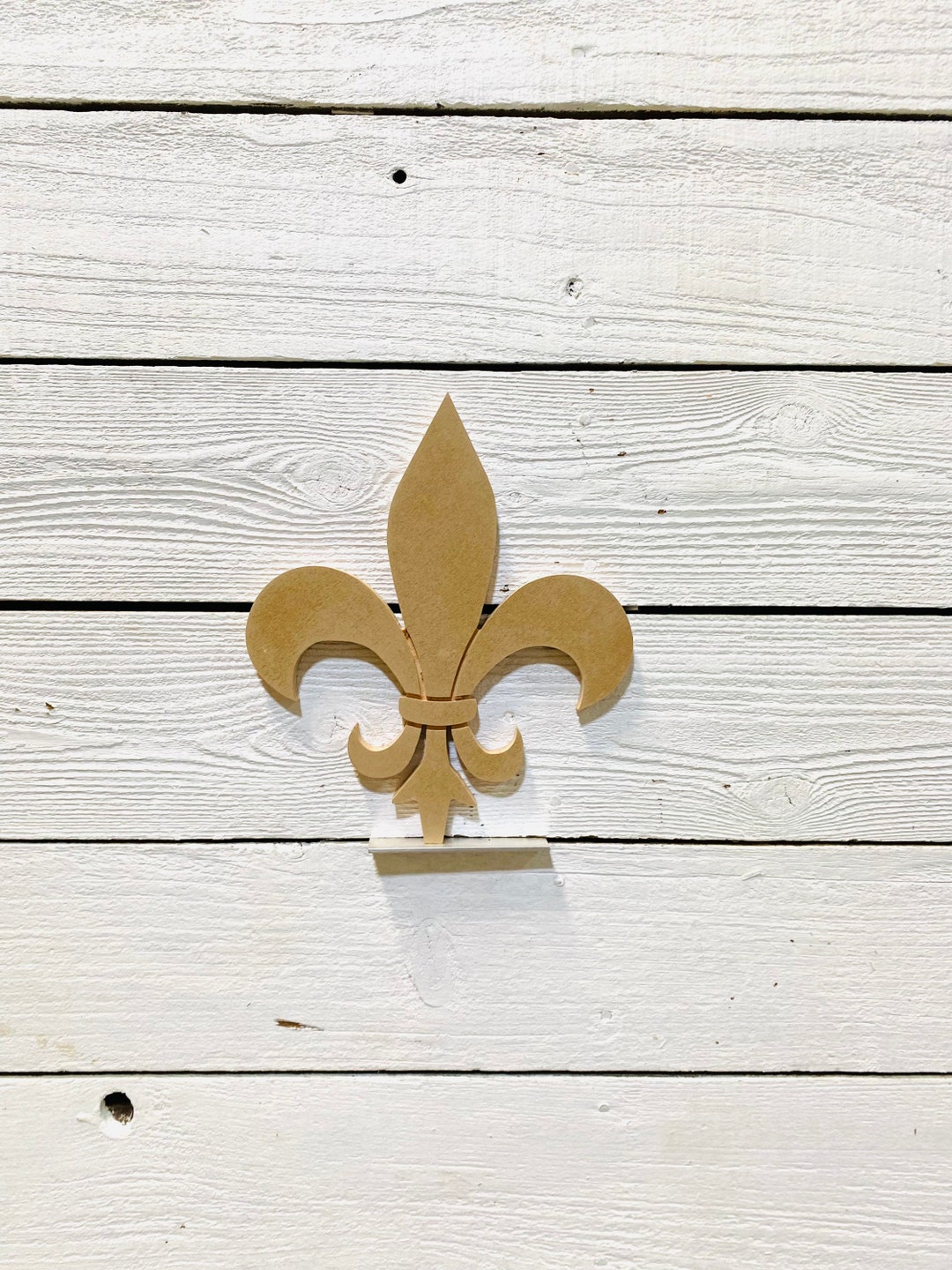Small Fleur De Lis Paint Yourself Wood Yard Art Sign Etsy