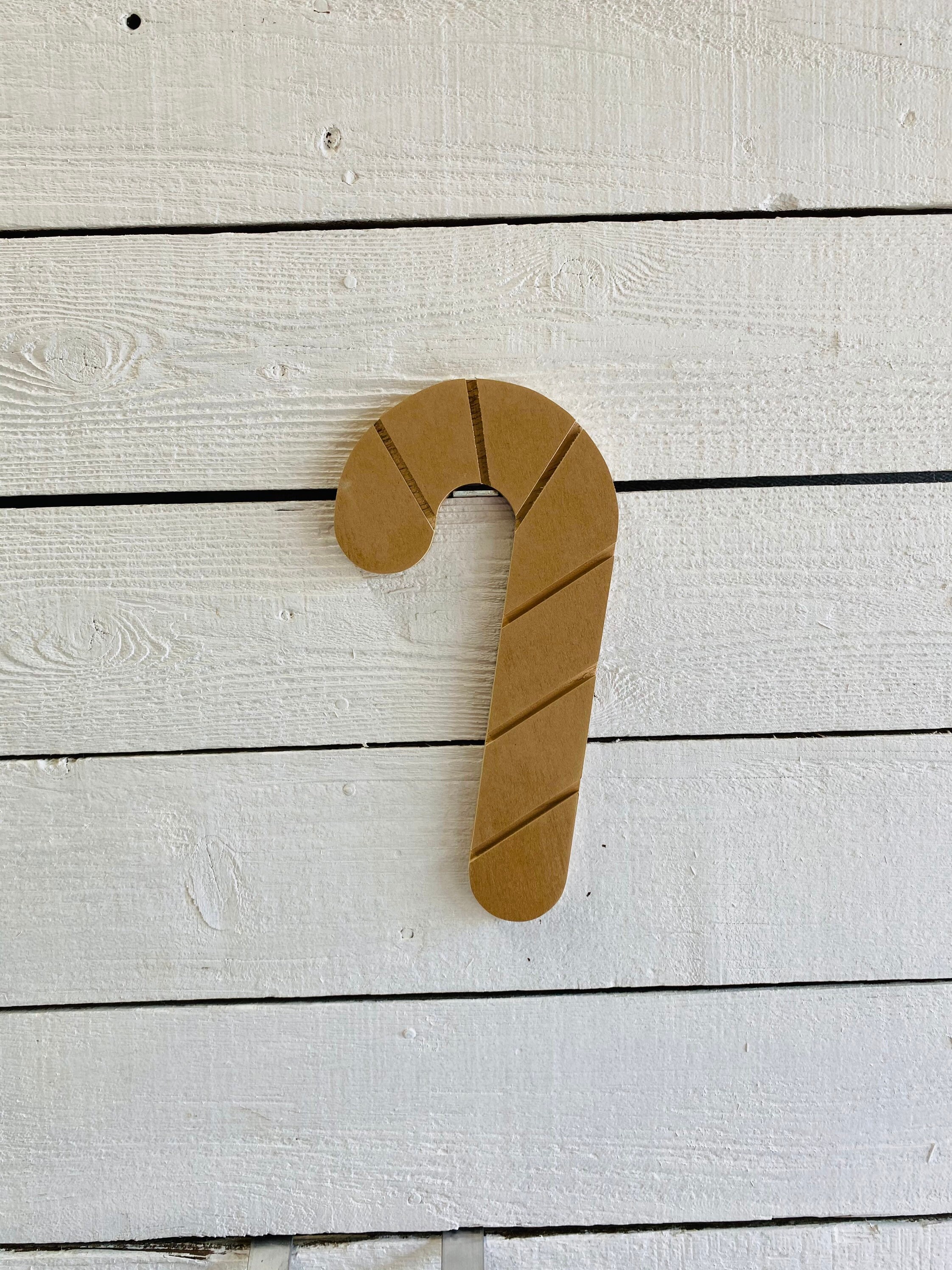 Paint Yourself Candy Cane Outdoor Holiday Wood Yard Art Sign Etsy UK