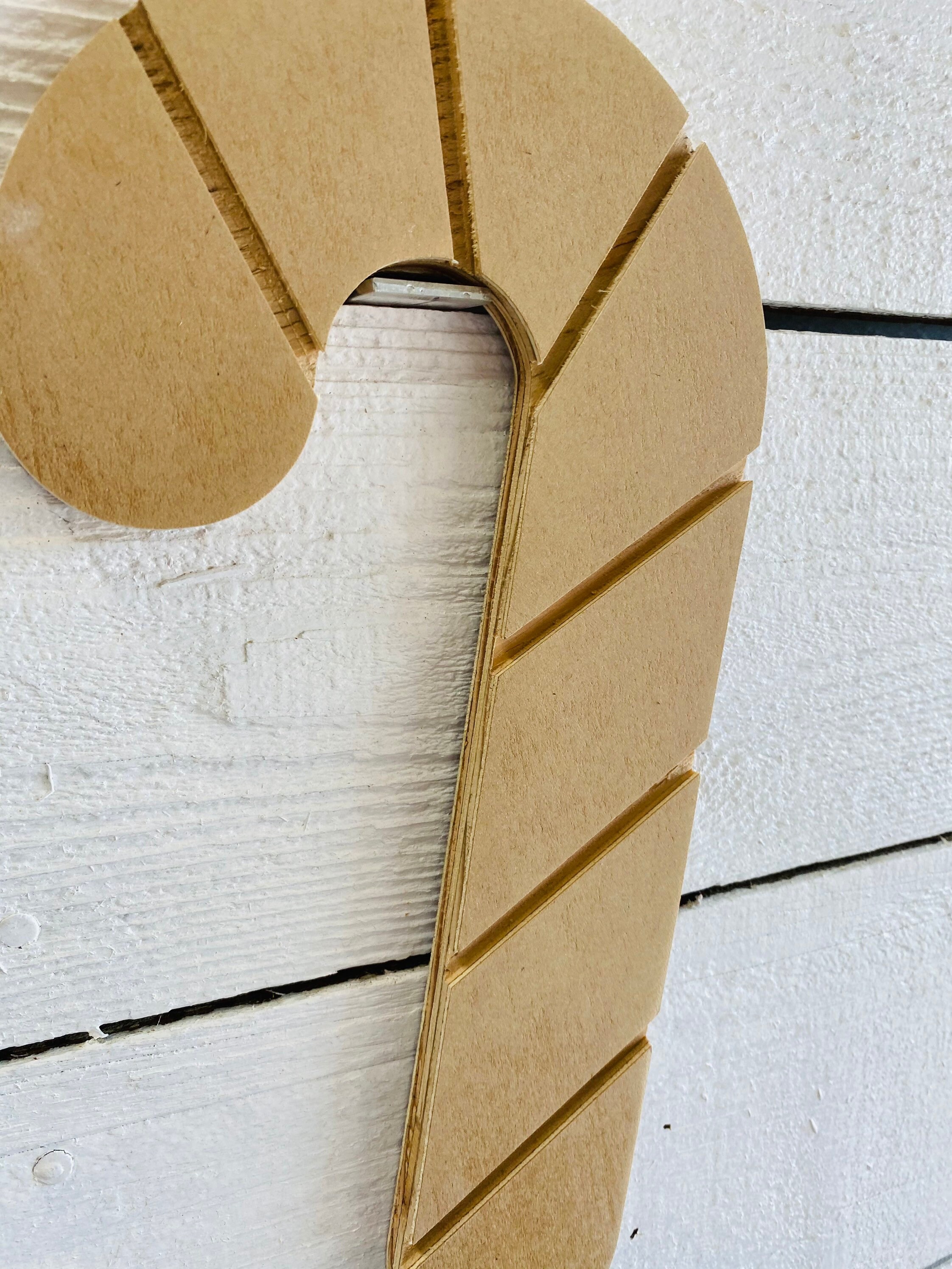 Paint Yourself Candy Cane Outdoor Holiday Wood Yard Art Sign Etsy UK