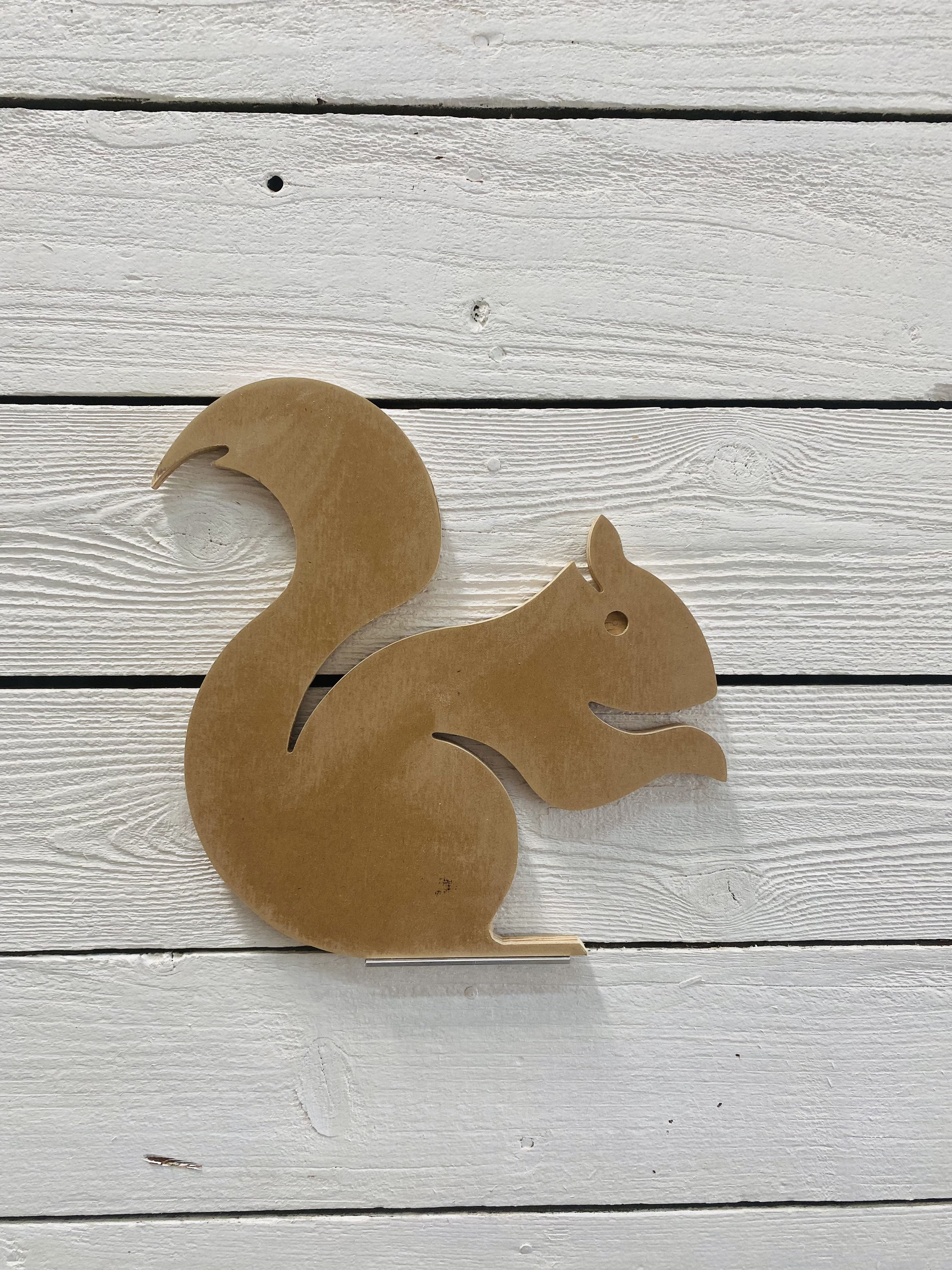 UNPAINTED Squirrel Wood DIY Yard Art Sign Etsy.de