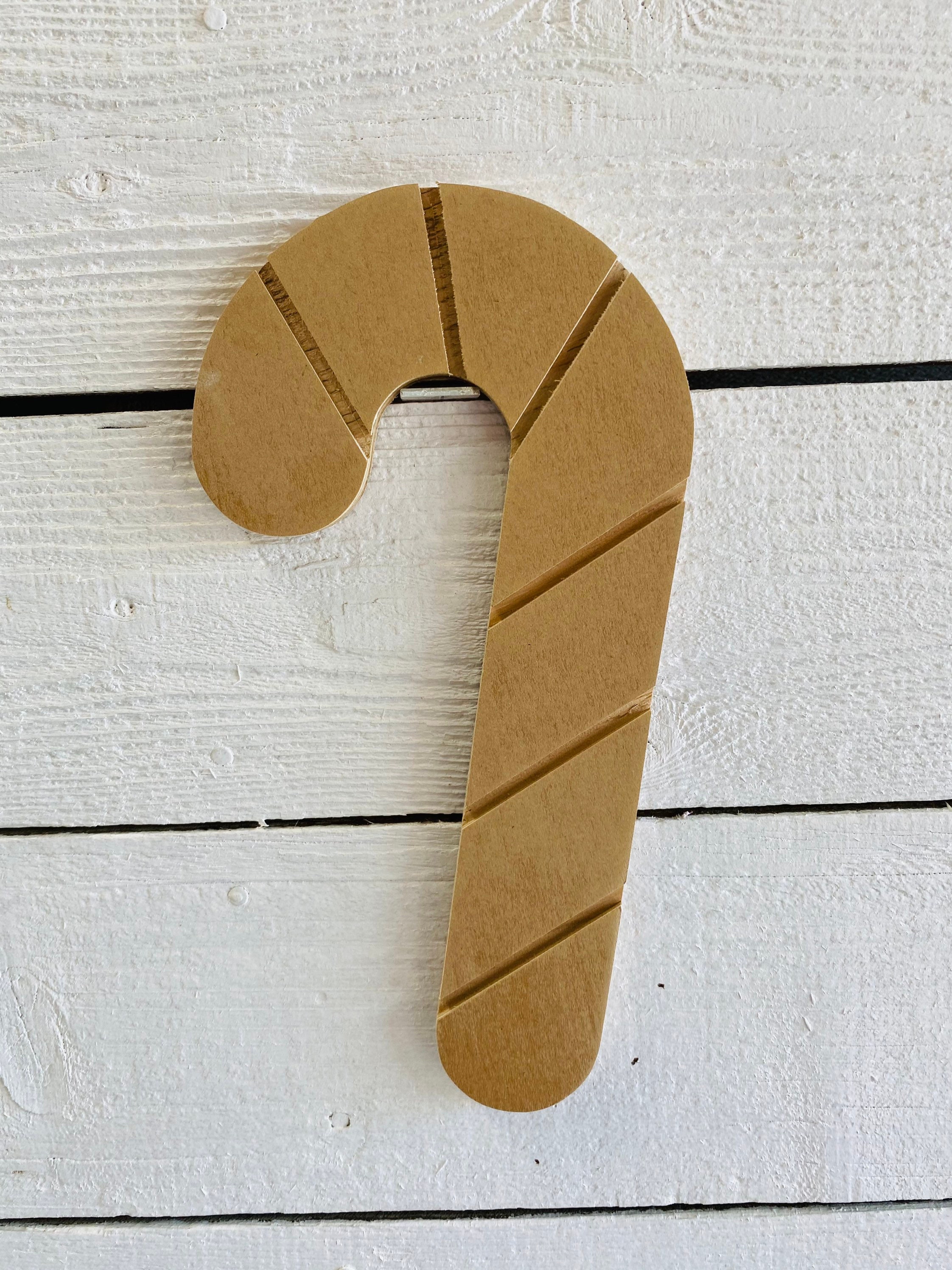 Paint Yourself Candy Cane Outdoor Holiday Wood Yard Art Sign Etsy UK