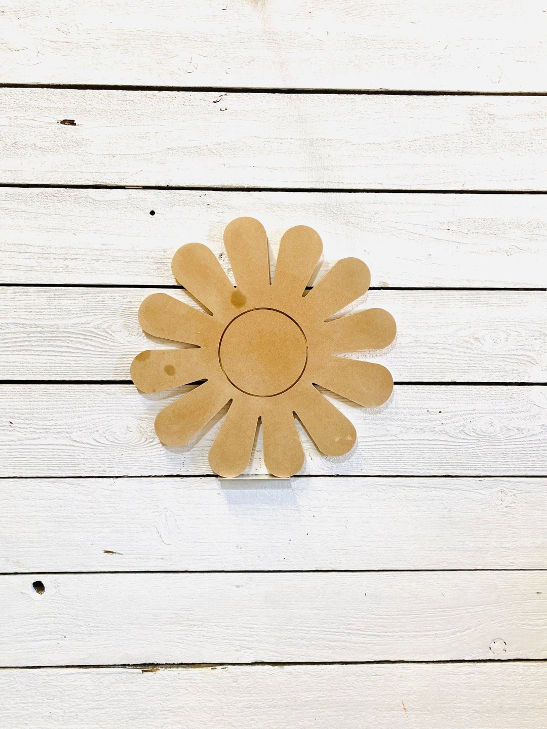 UNPAINTED Garden Daisy Wood Yard Art Sign Wood Paint Project Etsy