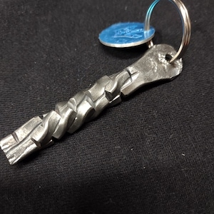Hand forged keychain