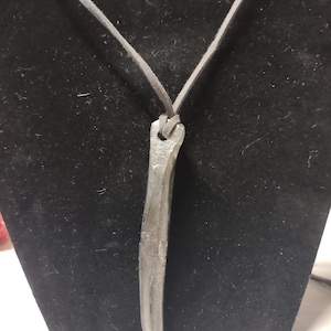 Iron Wyvern Fang necklace - Hand forged