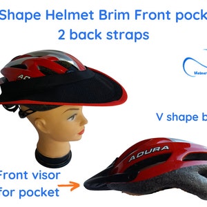 Bicycle Helmet Brim Shade Tight Knit Mest Sun Visor V Shape Helmet with V shape vents