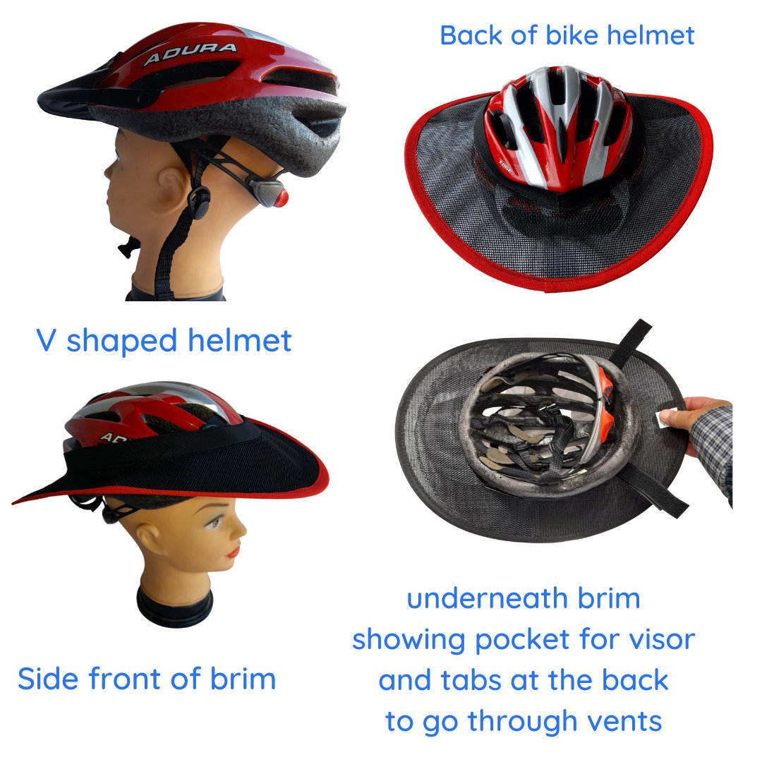 Bike helmet brim 2025