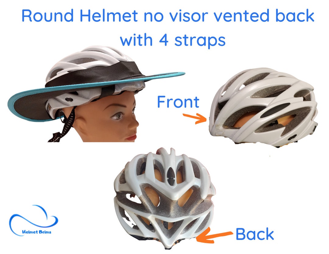 Bicycle Helmet Brim Shade Sun Tite Mesh Visor Round Shape Etsy