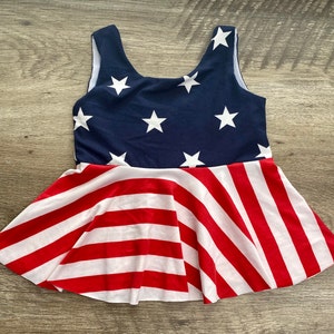 Baby/Toddler American Flag Top