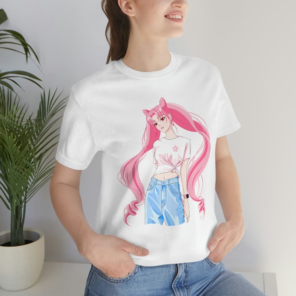 CottonCloud Moon Storm T-Shirt Da Donna Moon Anime Manga Cosplay Crystal, Dimensione:2XL