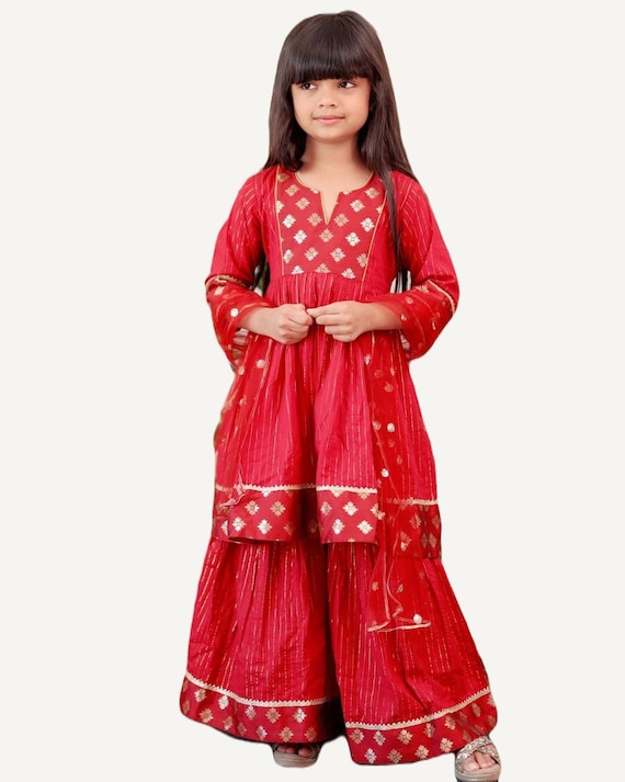 Kids Sharara Suit - Buy Designer Sharara Dress for Girls Online