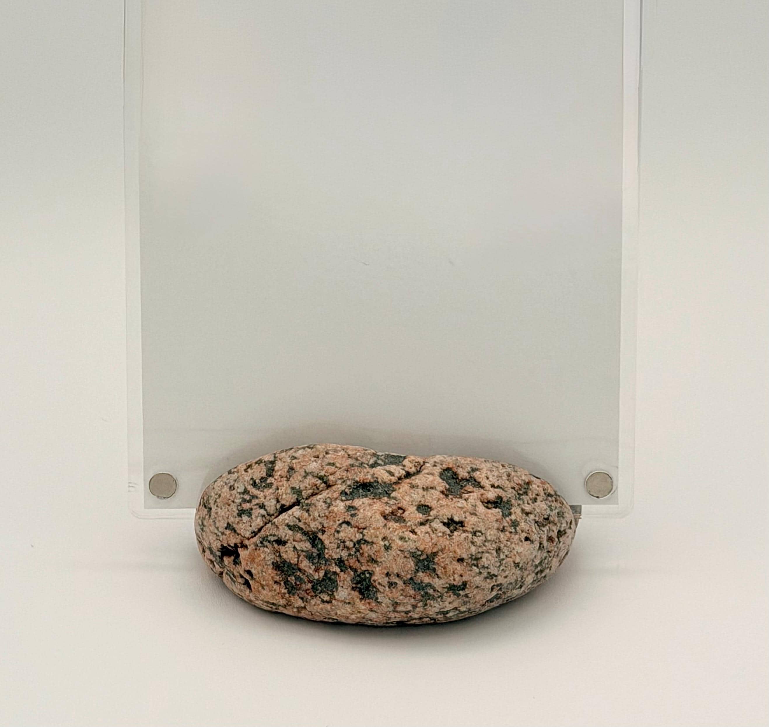 Stone Picture Frame: Natural Desk Decor and Rustic Magnetic Frame