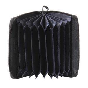Sattler Qualität Leder Concertina 3-Wege-Reißverschluss Multi Kreditkartenhalter