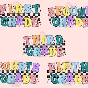 1st Grade, 2nd Grade, 3rd Grade, 4th Grade, 5th Grade, First, Second ...
