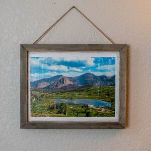Handcrafted Photography Prints on Wood - Colorado Mountain Lake