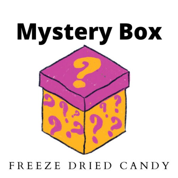 FREE UK DELIVERY Freeze Dried Candy Mystery Box - Variety Box.Sample Box.Taster Box.Sweet Sample Pack. Christmas Sweets. Birthday Present.