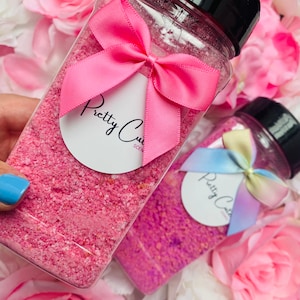 Beautifully scented foaming BATH Dust | Kids colourful bath salts | NEW Fragrances| Christmas Secret Santa Gift | UK Delivery