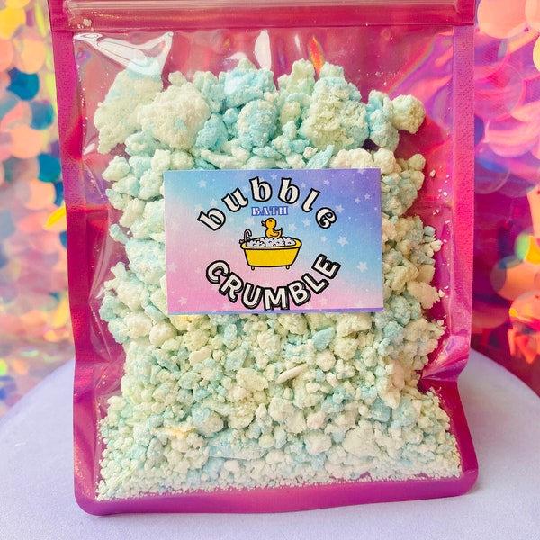 Bubble Bath Crumble | Super Bubbly Gift for Her Kids Him | Gorgeous Fragrance | Self Care Pamper Treat | Party Favour | UK Fast Delivery