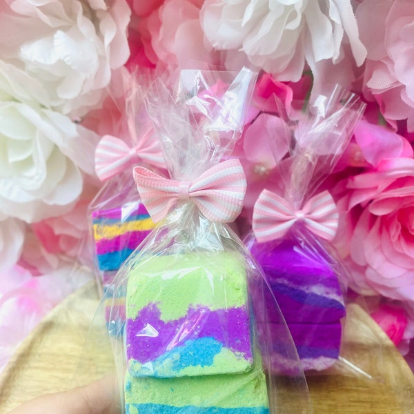 BATH Bomb ROCKS | Colourful Kids For Her Handmade Gift | Relax Scented Pamper | Beautiful Bath Crumble | Party Favour | UK Delivery