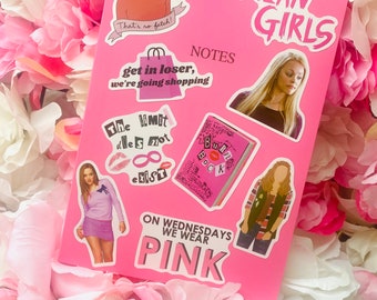 MEAN GIRLS Film Autocollants en vinyle pour ordinateurs portables | Papeterie Amant Anniversaire Noël Rose Cadeau Amusant | Livraison rapide au Royaume-Uni