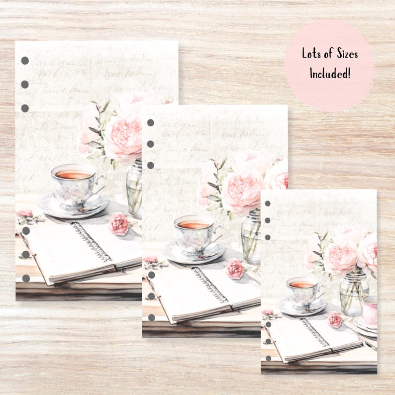 Desk Scene Planner Dashboard - A6 Printable A4 & US PDF Digital ...