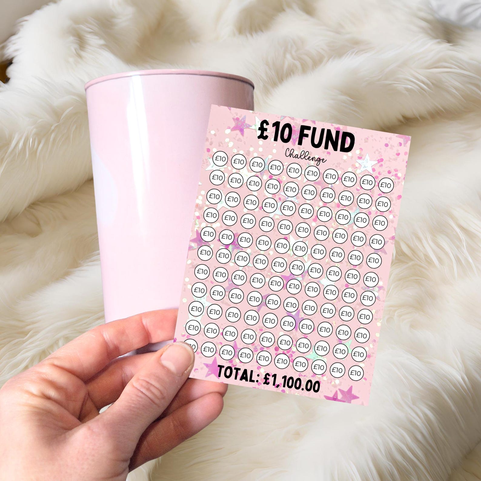 10 Pound Fund Money Tin Sticker 10 Pound Fund Money Tin Sticker