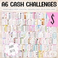 Money Saving Challenges Bundle - A6 Printable Download PDF, Cash Stuffing, Budgeting Trackers Bundle, Budget Binder, Cash Envelope System US product logo