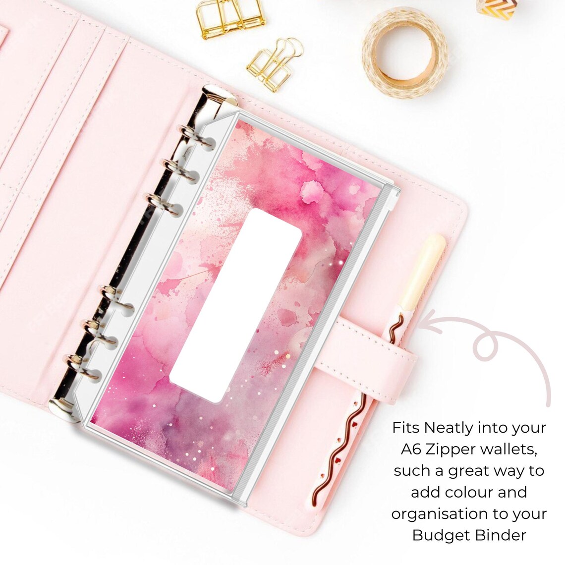 Budget Binder Inserts - A6 PDF Printable Cash Stuffing, Ink Splatter ...