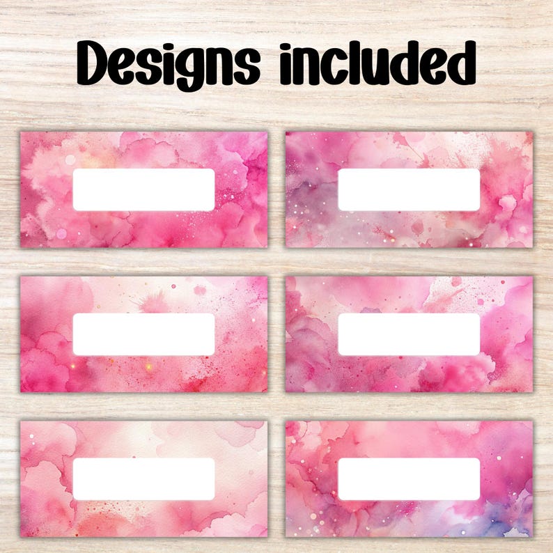 Budget Binder Inserts - A6 PDF Printable Cash Stuffing, Ink Splatter ...