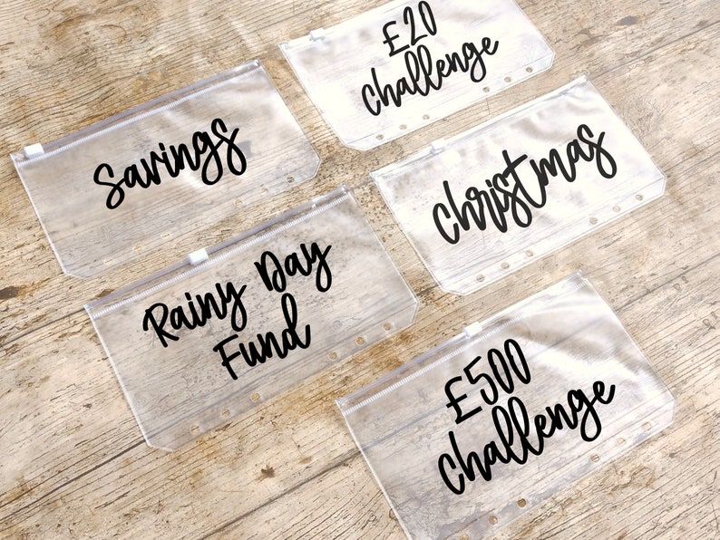 A6 Cash Stuffing Custom Envelope Wallets, Personalised Pouches, Budget Binder, Money Saving Challenges, Money Box Saver, Budgeting Planner