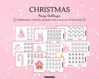 Christmas in July Savings Challenge Printable for Cash Stuffing | A6 Money Tracker | A4 & US Letter | Paycheck Budget | Digital Download PDF