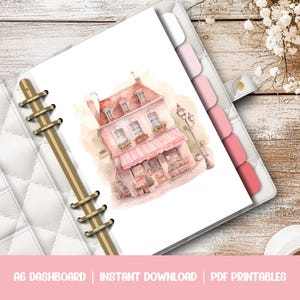 A6 Planner Dashboards - Printable PDF Download - French Shop! Planner Organiser, Cash Stuffing Accessories, Budget Binder Extras, Dividers