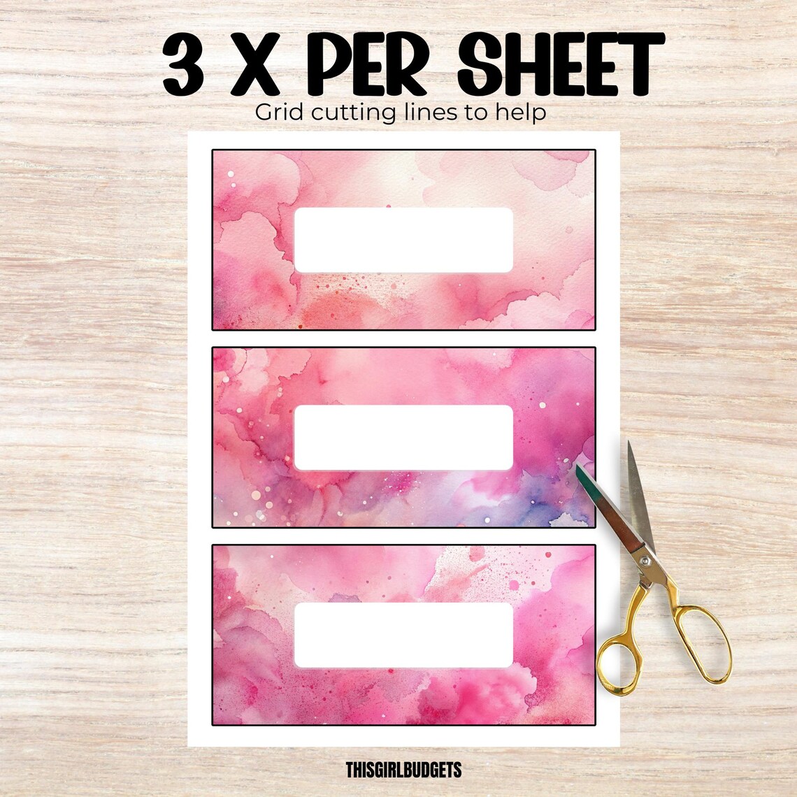 Budget Binder Inserts - A6 PDF Printable Cash Stuffing, Ink Splatter ...