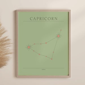Capricorn Astrology Wall Art Print