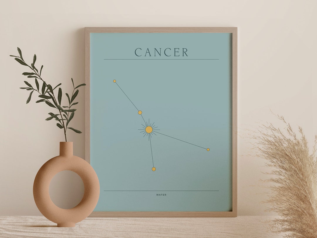 Cancer Astrology Wall Art Print - Etsy France