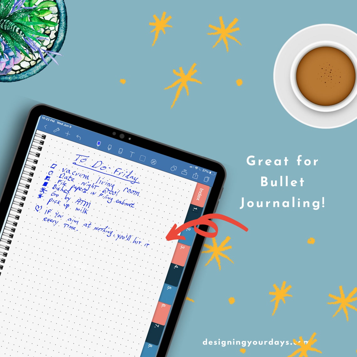 Digital Notebook, Digital Journal, Ipad, Blank Digital Notebook