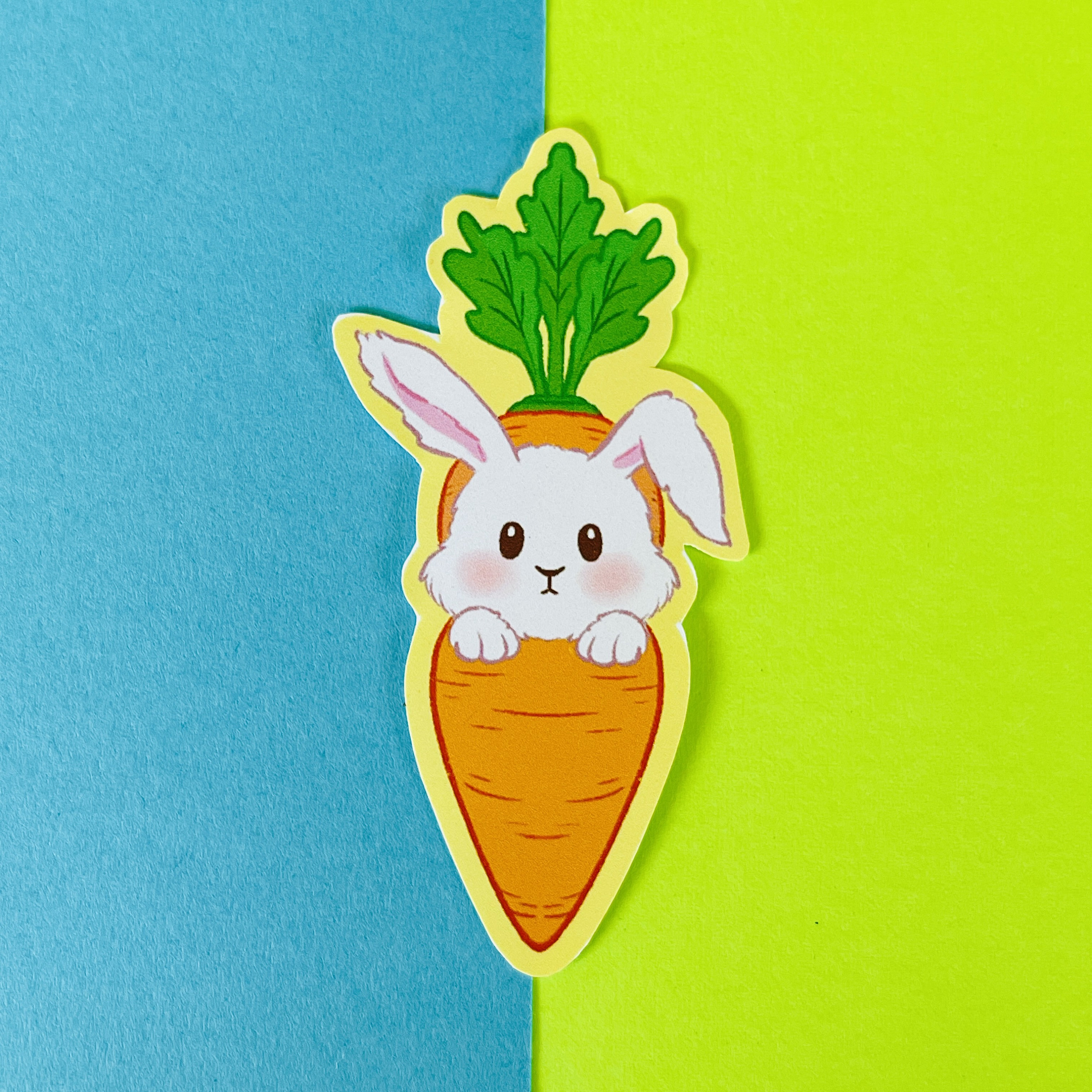 Carrot Bunny | Cute Matte Stickers | Water Resistant & Weatherproof - Etsy