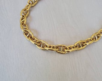 18K Gold Filled Mariner Choker Necklace